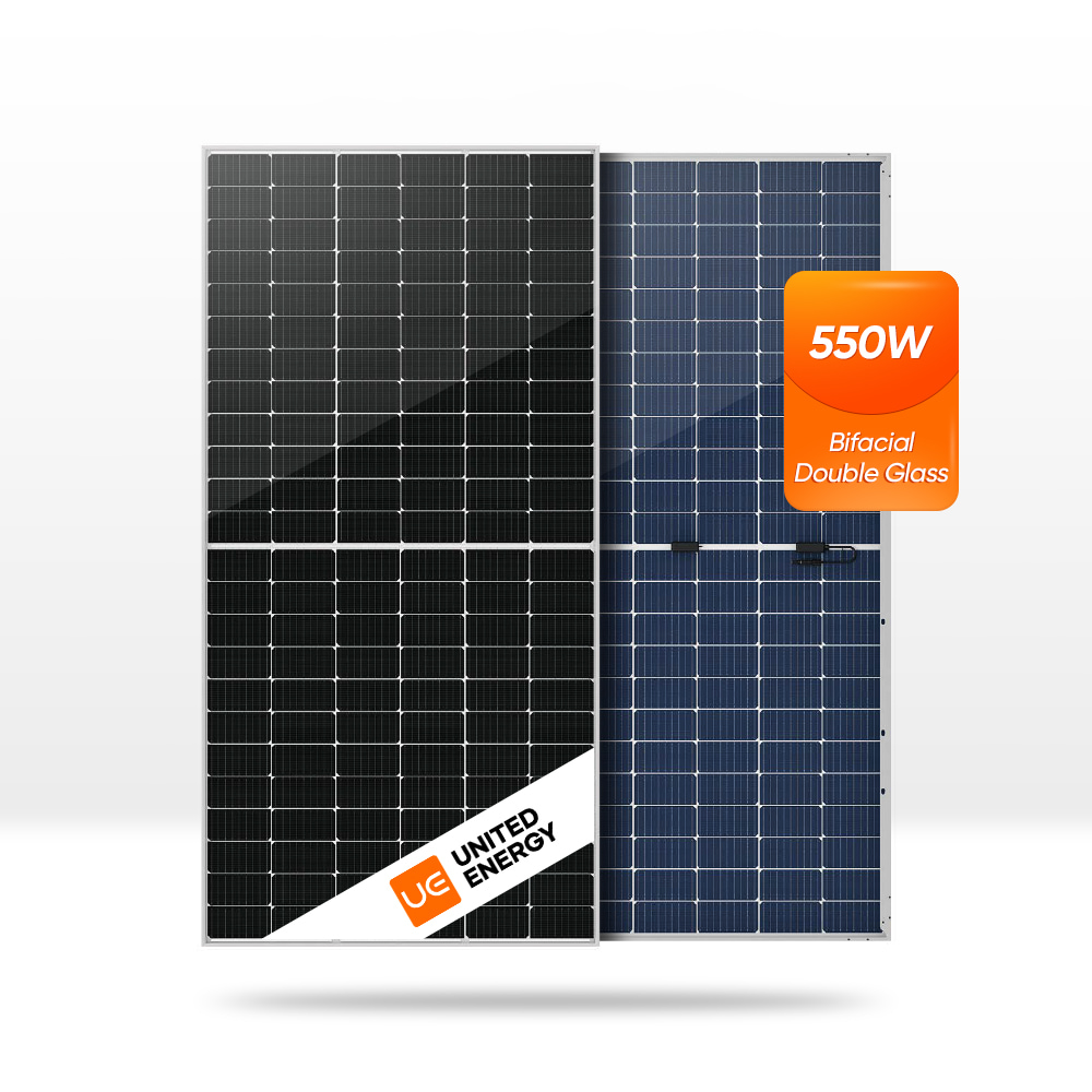 Bifacial Double Side 550w 560w Solar Panel Mono Perc Solar Module With TUV UL Certificate