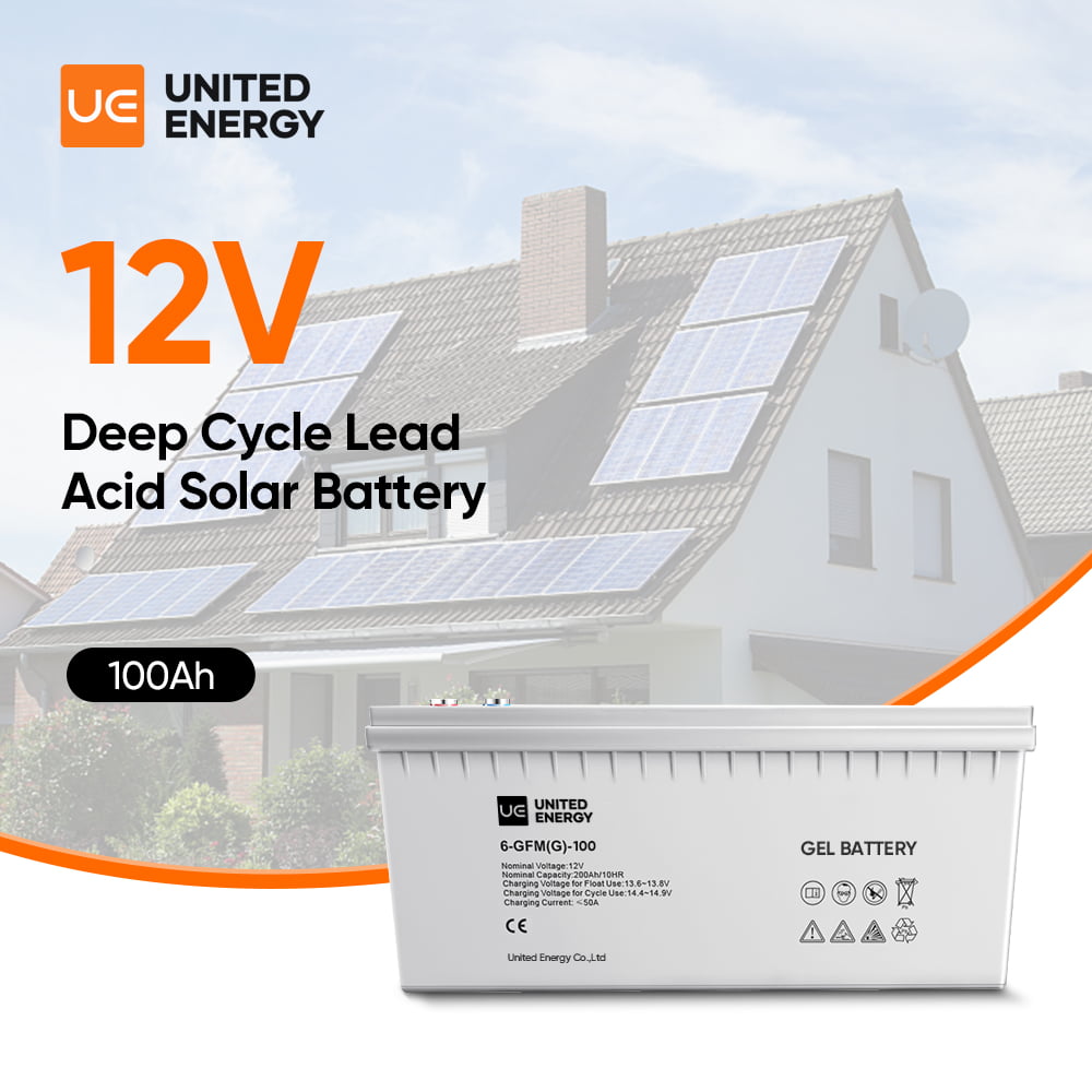 Solar Battery 100Ah 12V Lead Acid Battery Agm Gel For Home Use