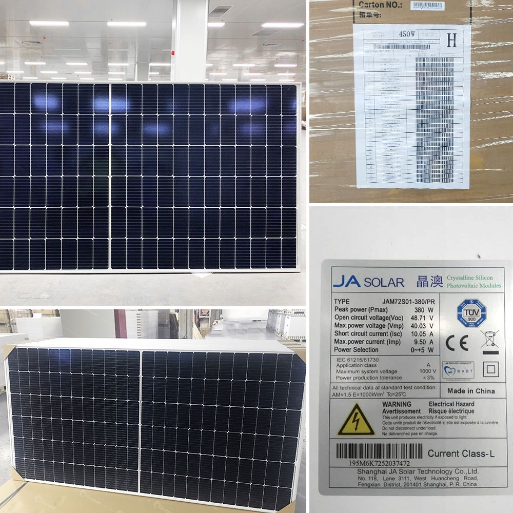 JA Solar Mono Soar Panels 550w Solar Panel Price 540W 5450W 470W