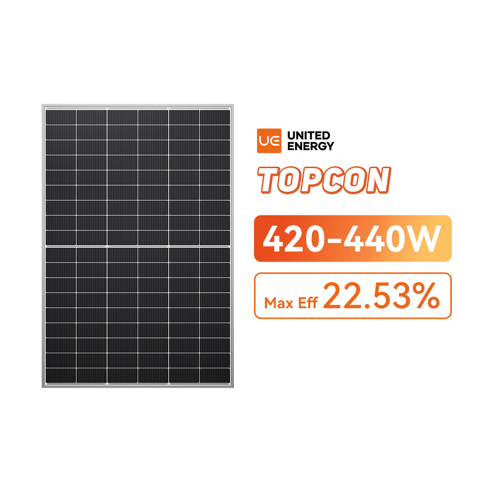 N-type TOPCon 420-440W Standard Bifacial Solar Panels