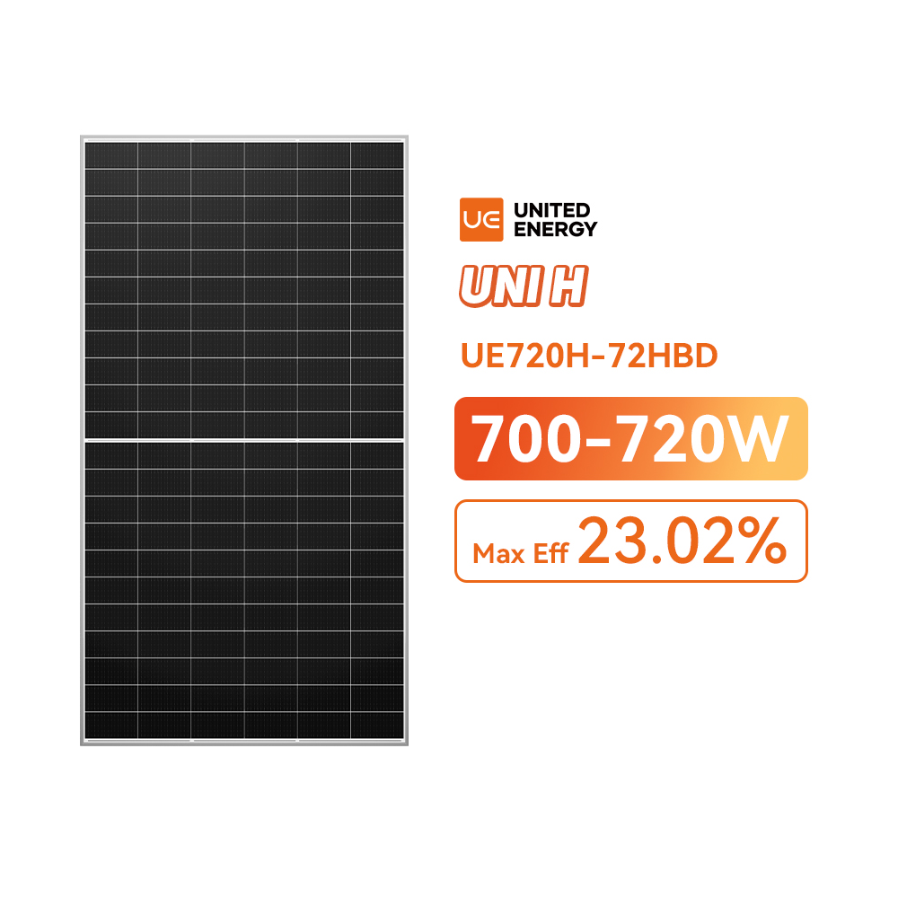 Factory Price HJT 700-720W Bifacial Photovoltaic Panels